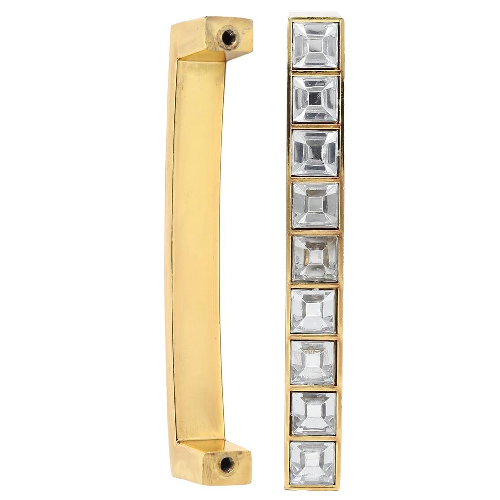 Crystal Pull Modern Cabinet Handle Double Hole Handle for Closet Drawer Cupboard Door