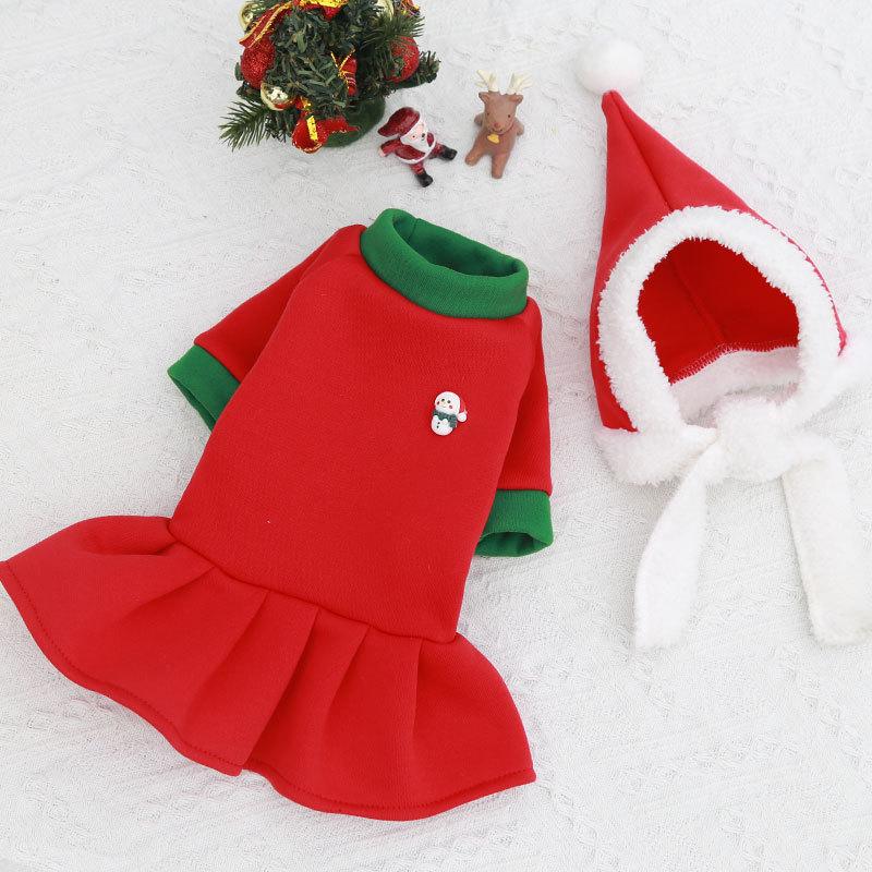 2025 Hoodies Dog Clothes Pet Cat Christmas Winter Sweatshirt Chihuahua Dog Coat Clothing Winter Pet Puppy Clothes Vest Jacket