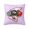 Motorcycle Sports Isle Of Man TT Races Square Pillowcase Cushion Cover Pillow Case Throw Pillow Cover for Home Bedroom Car