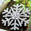 Zinc Zinc Zinc Alloy Creative Snowflake Brooch Geometric  Temperament   Christma's Day Gift