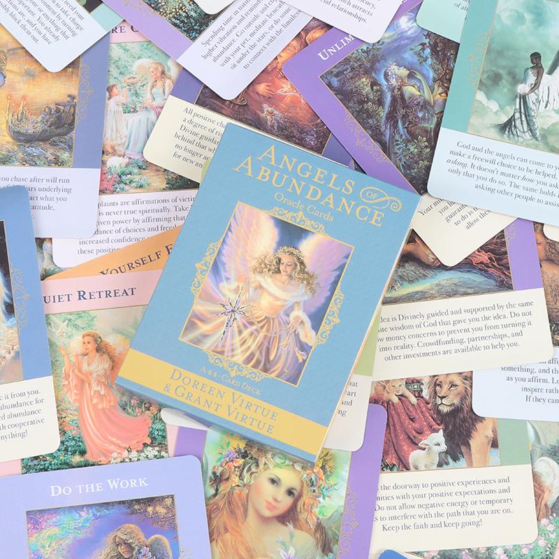 Angels Of Abundance Oracle Cards Tarot Card Party Prophecy Divination Board Game