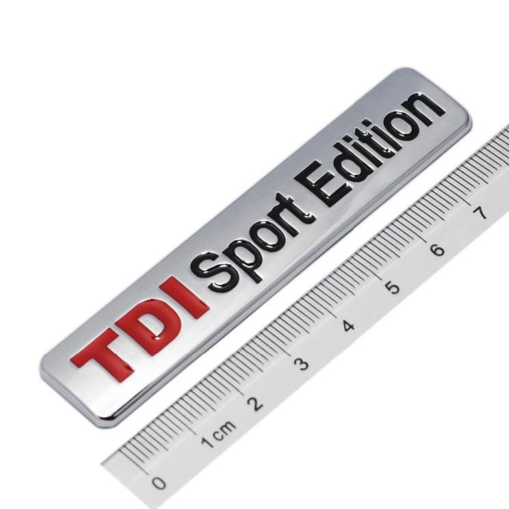 Металлический красный TDI Sport Edition с логотипом Turbo Car, буквенная наклейка, эмблема, хромированные значки, наклейки
