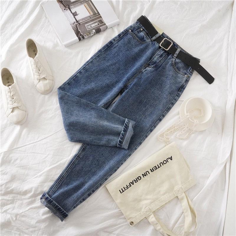 High-Waisted Wide Leg Denim Pants Women Loose Fit Harlan Trousers Streetwear Style