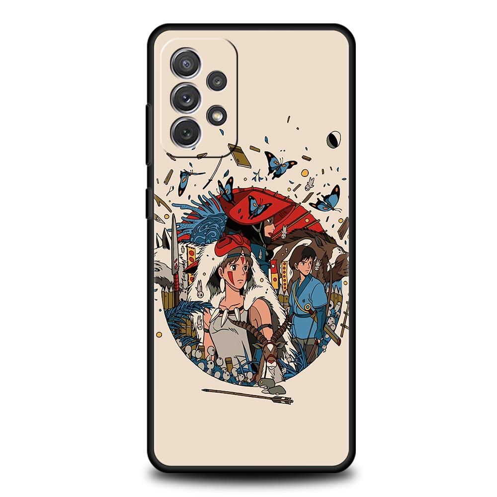 Чехол для телефона Totoro Spirited Away Miyazaki для Samsung Galaxy A51 A13 A71 A21S A12 A11 A31 A41 A03s A22 A23 A33 A73 A53 5G