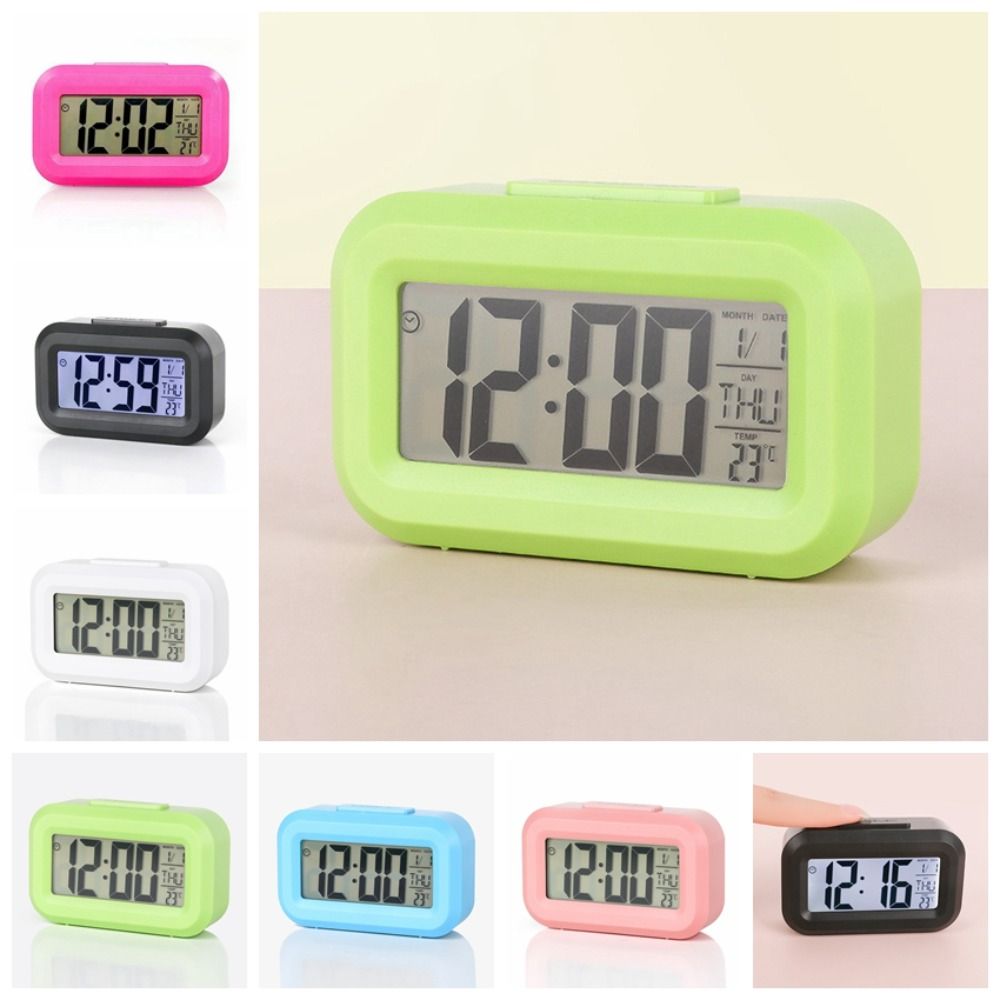 Silent Silent Snooze Clock Plastic Desk Clocks Creative LED Electronic Clock  Can be Timed