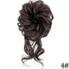 MISS WIG Синтетическая небрежная резинка для вьющихся волос с резинкой, черное золото, синтетическое высокотемпературное волокно, женские шиньоны в виде булочек