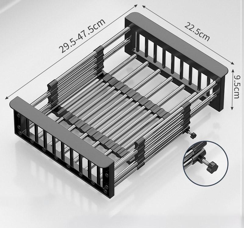 Сливная корзина, выдвижной сливной фильтр для раковины из нержавеющей стали, бытовая полка для хранения