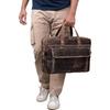 Leather Messenger Bag for Men Full Grain Leather Briefcase Laptop Satchel Office Crossbody Travel Bag