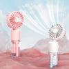 Портативный ручной вентилятор для распыления, 4 скорости, мощный поток воздуха, низкий уровень шума, работающий от аккумулятора, перезаряжаемый мини-вентилятор для персонального охлаждения