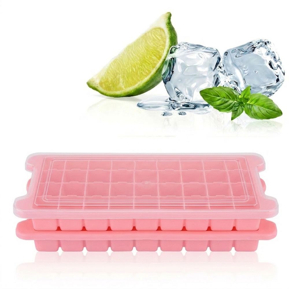 2pcs 36 Grid Ice Cubes Tray Removable Lid Ice Cube Maker Practical Ice Mold Cocktail Making