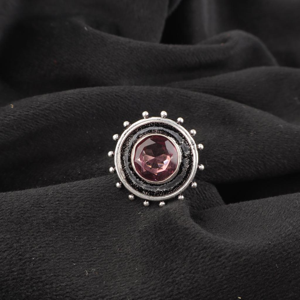 Rhodolite Gemstone Jewelry, Handmade Silver Jewelry, 925 Solid Sterling Silver Ring, Gorgeous Silver Ring For Wedding Gift