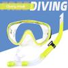 Dry Snorkel Set for Adults Youth Dry Top Snorkel Scuba Diving Mask with Nose Cover Anti-Fog 180° Wide View Mirrored Lens Snorkeling Gear for Men Women