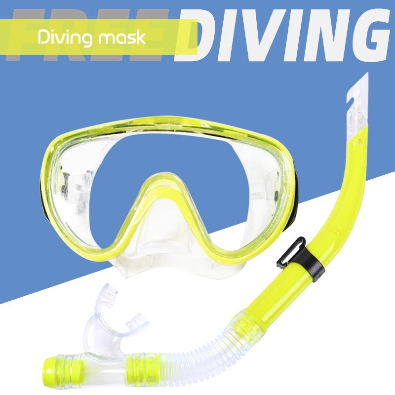 Dry Snorkel Set for Adults Youth Dry Top Snorkel Scuba Diving Mask with Nose Cover Anti-Fog 180° Wide View Mirrored Lens Snorkeling Gear for Men Women