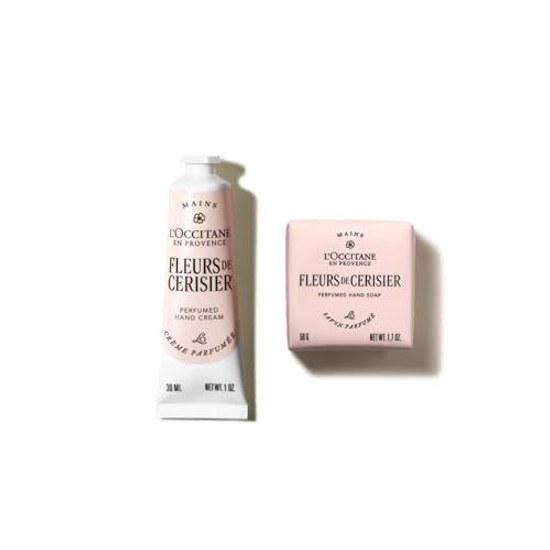 LOCCITANE Цветущая вишня Сакура Вишневый цвет Подарочный набор Merci Крем для рук Мыло Маленький Подарок на День Рождения Женщины Мужчины Популярный Подарок на прощание