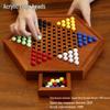 Деревянный набор для игры в китайские шашки и шарики