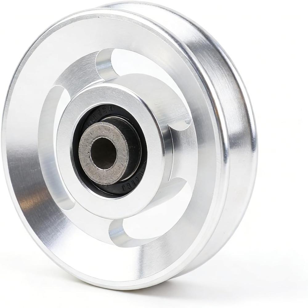 Universal Fitness Pulley Wheel Silver Pulley Wheel Strength Training Pulley Home Gym Upgrade