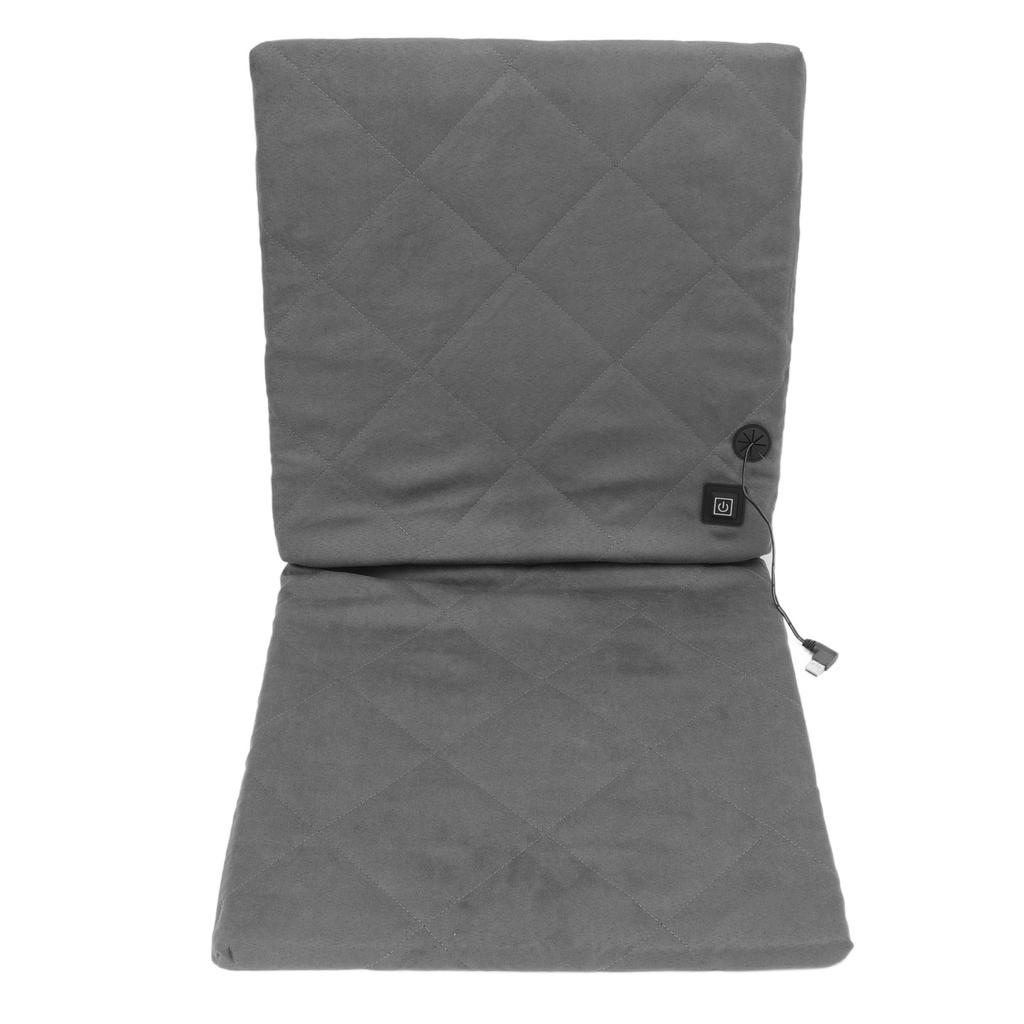 Electric Heating Seat Cushion Foldable Stadium Seats Heated Cover Pads with Backrest for Camping