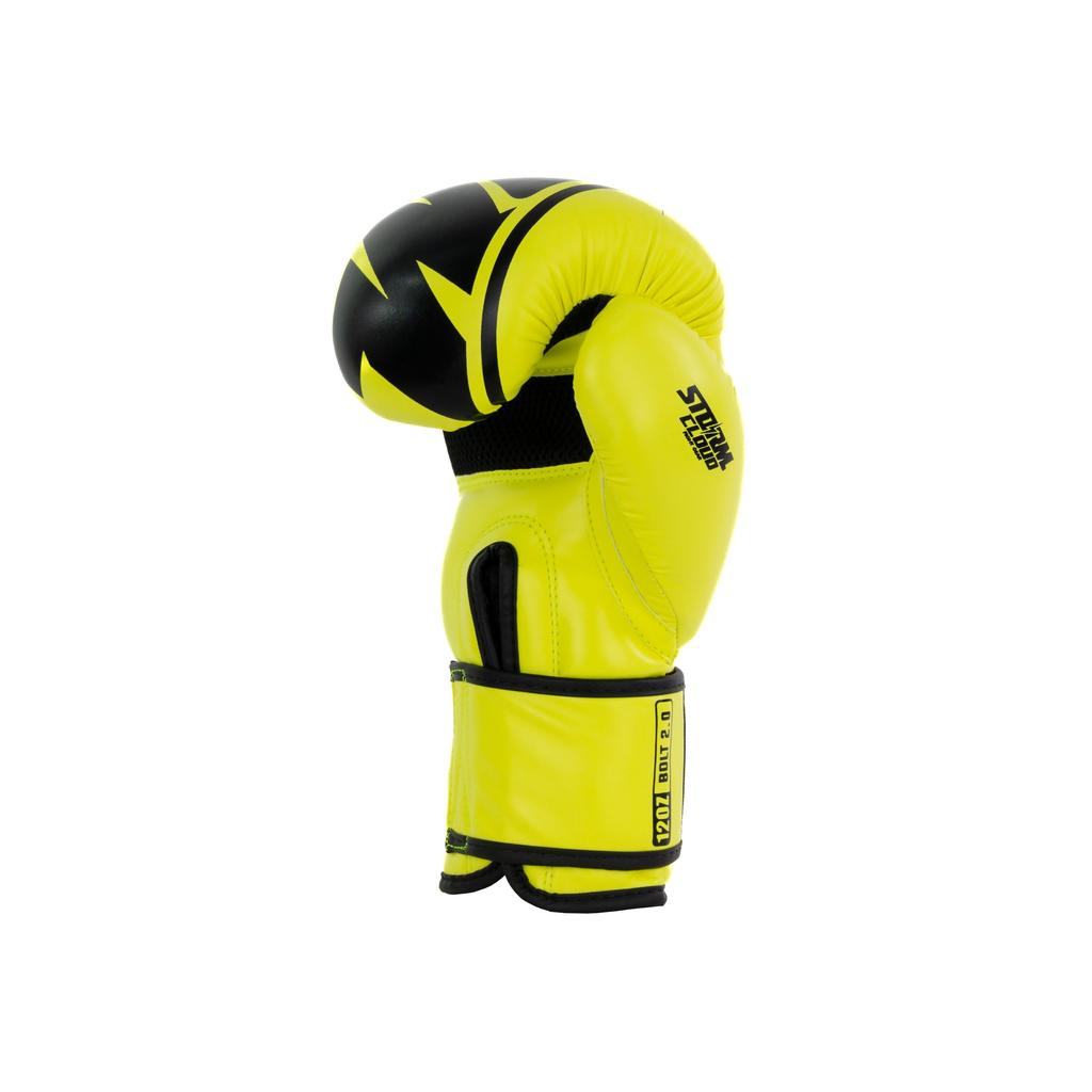 StormCloud Bolt 2.0 Neon Lime Boxing Gloves 16oz