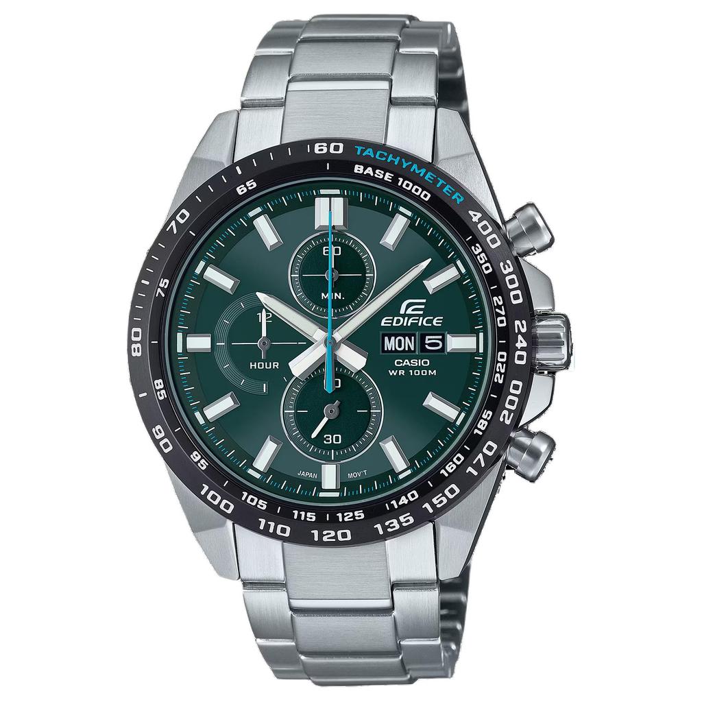 Casio Мужские часы EDIFICE 47,5 мм Зеленые EFR-574DB-3AV EFR-574DB-3AV