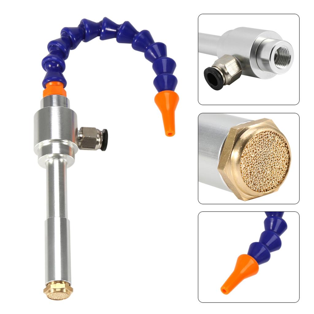 130mm Aluminum Alloy Mechanical Process Mini Vortex Cold Air Dry Cooling Gun Flexible Tube