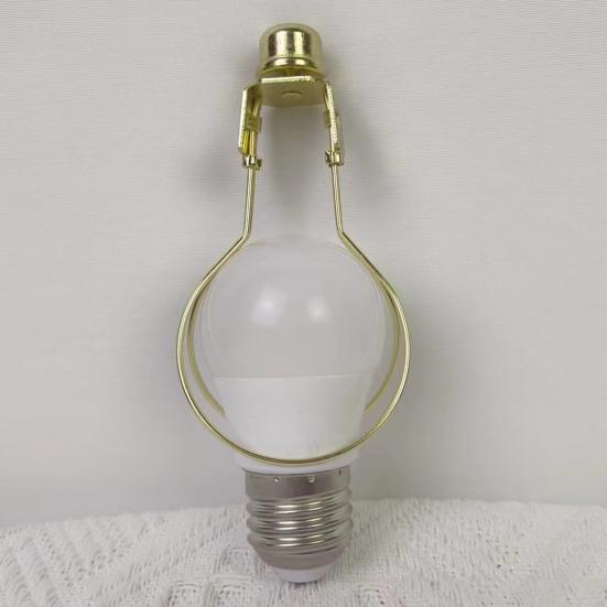 2Pcs Steel Wire Lamp Shade Light Bulb Clip Adapter with Hat Knob Finial Silicone Levelers Heat Resistant Lampshade Adapter