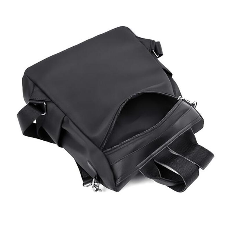 Yogodlns Oxford Backpack For Teenager Girls School Bags Solid Black Back Pack Women Youth Daily Bagpack Mochila Cartoon Cat Pendant