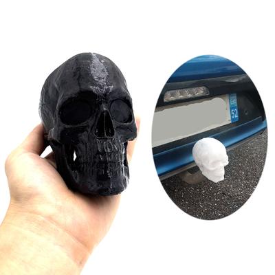 Крышка сцепного устройства для прицепа с 3D-печатным черепом, крышка для тягово-сцепных устройств, крышка шара сцепного устройства для прицепа, предотвращает ржавление приемной трубы