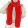 Women Scarf Thick Warm Comfortable Plush Shawl Versatile Bright Color Winter Shawl Scarf Versatile Cozy Shawl
