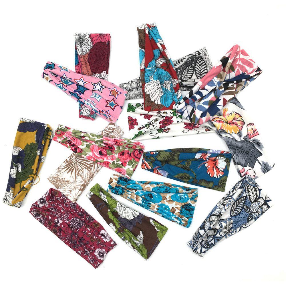 Scrunchy Hairband Running Sweat Absorbing Elastic Turban Head Wrap Sport Bandana Women Headbands