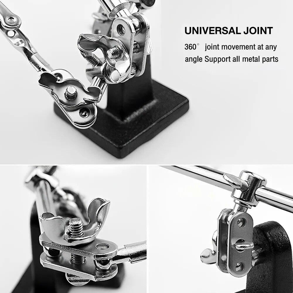 3,5X 12X Сварочный вспомогательный зажим-лупа, электрический паяльник, печатная плата, сварочный утюг, увеличительное стекло, кронштейн, инструменты