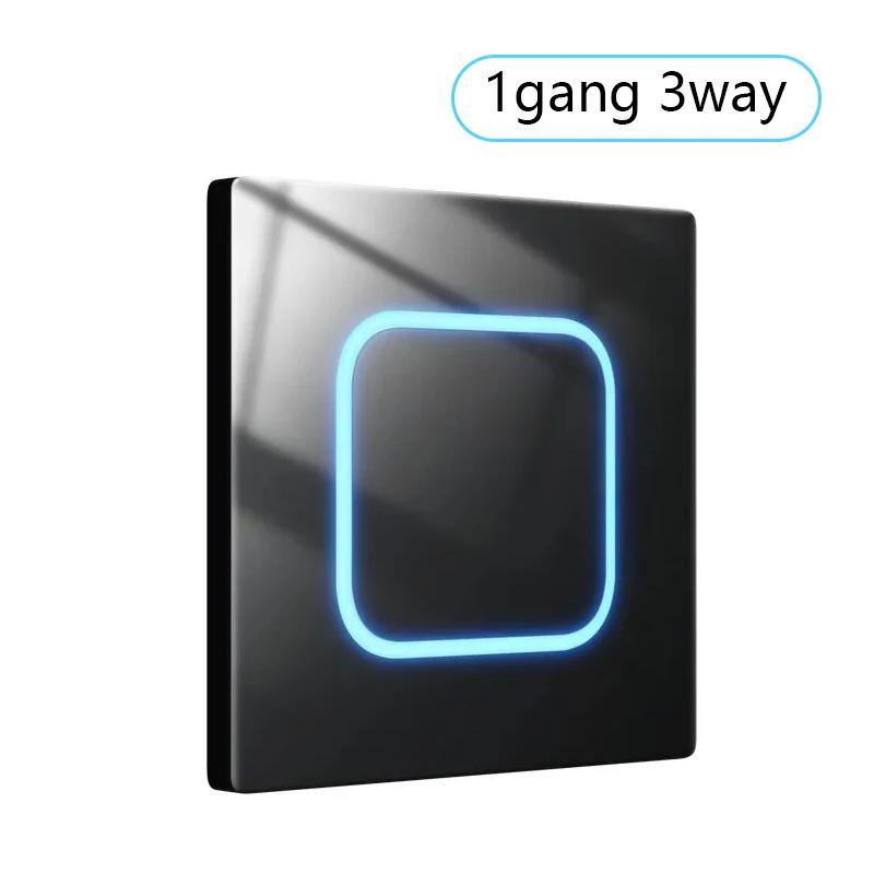 Панель из закаленного стекла 1 2 3 4-клавишный настенный выключатель света 1 2-позиционный международный универсальный светодиодный индикатор точка сброса питания ВКЛ ВЫКЛ