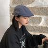 Japanese Ami Kaji Retro Literary And Artistic Personality Forward Hat Spring And Summer Sunshade Cap Solid Color Simple Beret Women