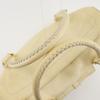 Celine Mini Boston Bag Tote Bag Triomphe Off White Leather Women Used