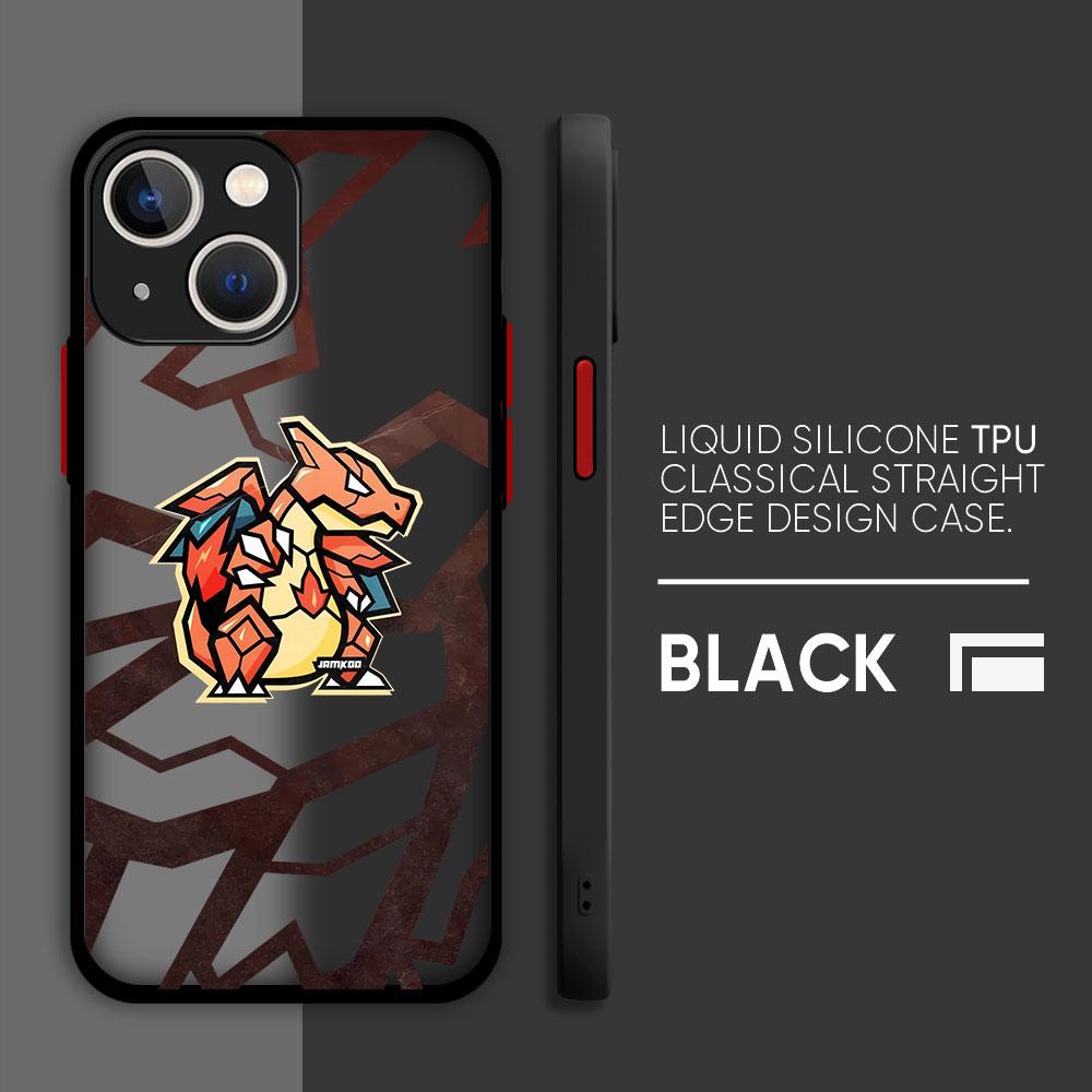 Retro Anime Pokemon Case For Apple iPhone 11 13 15 Pro Max 14 Plus 12 Mini 7 8 SE X XS XR 6 6S Back Phone Cover PC Hard Funda