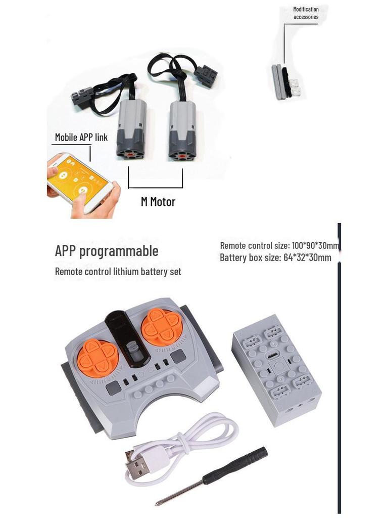 WALL-E Robot MOC Electric Power Kit: Remote-Controlled LEGO-Compatible Building Block Accessories