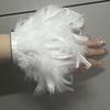 Ostrich Feather Cuff for Women Feather Cuffs for Wrist Elegant Feather Snap Bracelet Nail Photo Cuffs Shirts Cuffs with Feather