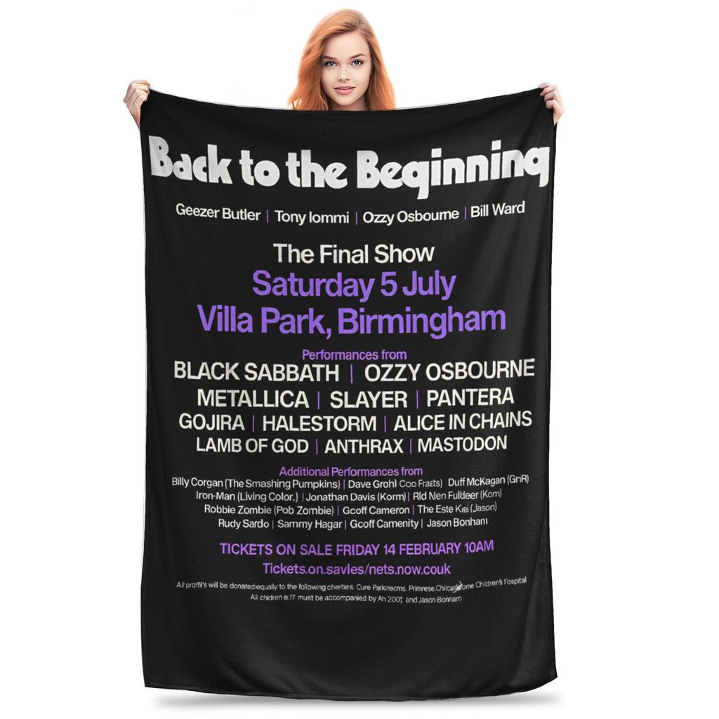 Black Sabbath Оззи Осборн Одеяло Тур Back To The Beginning Теплое Плюшевое Одеяло Для Домашнего Декора Путешествий Офиса Фланелевое