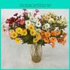 Fake Long Stem Silk Chamomile Flowers For Home Arrangement Wedding Gift Props