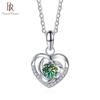 1.0ct Heart Moissanite Pendant For Women Sparkly Imitation Diamond Jewelry 925 Sterling Silver Fine Jewelry Gift