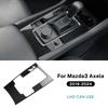 Настоящее Мягкое Углеродное Волокно Для Mazda 3 BP 2019 2020 2021 2022 2023 2024 2025 Mazda3 Axela Наклейка на Панель Переключения Передач (Ручная Автоматическая)
