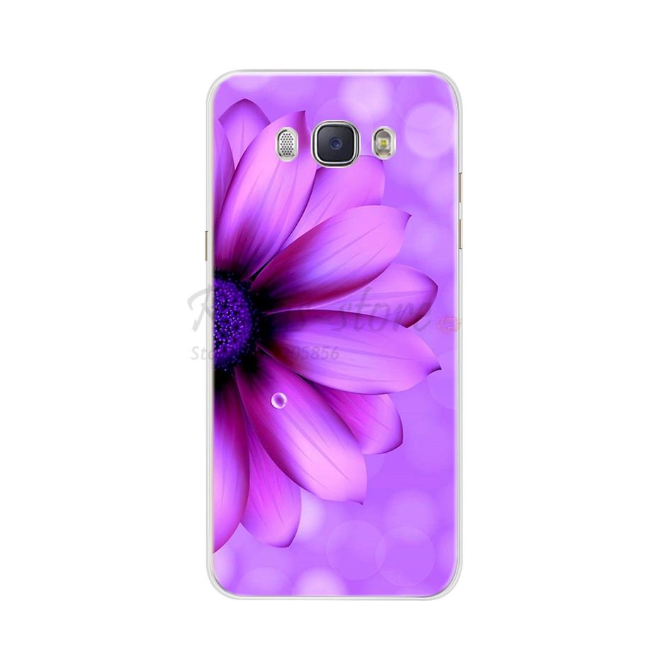 Для чехла Samsung Galaxy J5 2016 Чехол J510 J510F Обложка Цветы Расписная Задняя Защитная Крышка Телефона Для Coque Samsung J5 2016 Чехол