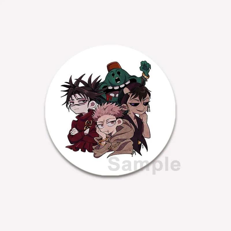 Значок аниме дзюдзюцу кайсен 32/44/58 мм, милый круглый значок Годзё Сатору Юдзи Итадори, брошь на воротник рюкзака своими руками, модные ювелирные изделия, аксессуары