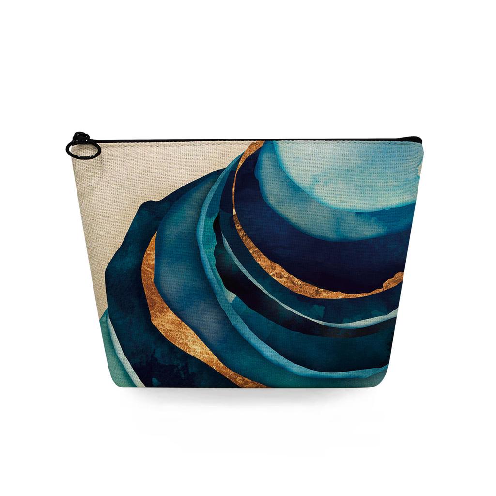 Women Landscape painting Print Cosmetic Bag Toiletries Organize Travel Storage Case 6753 KTB