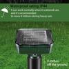 Répulsif à taupes ultrasonique pour jardins, pics anti-taupes solaires à vibration sonique, solution anti-nuisibles respectueuse des animaux pour