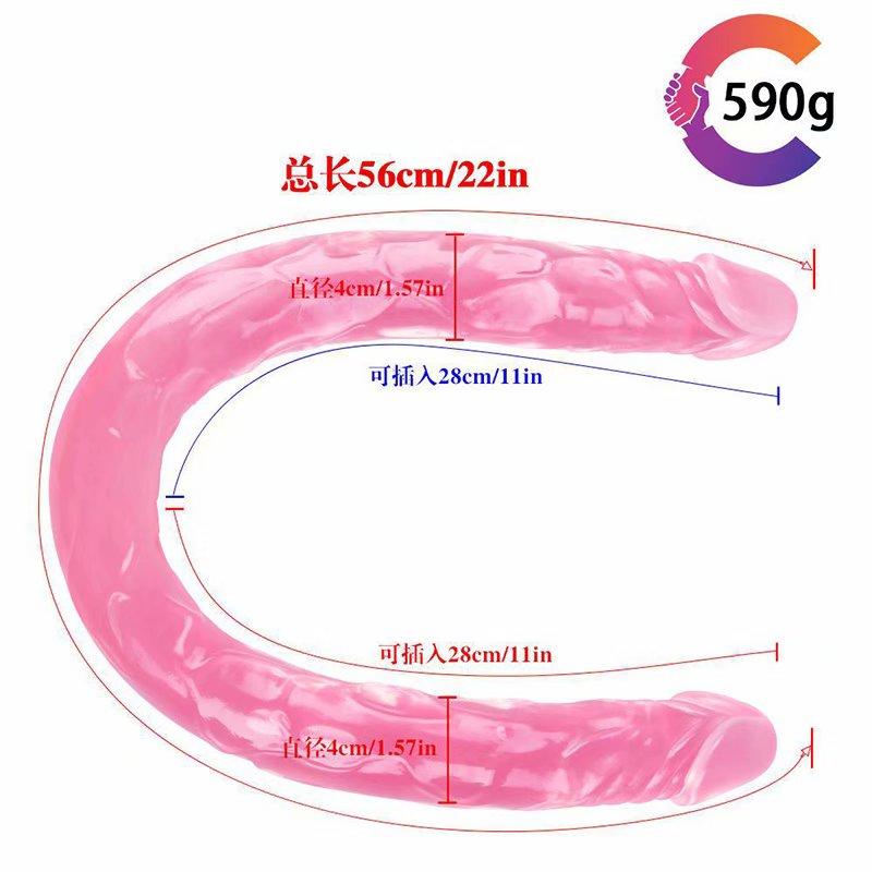 Huge Dildo 21/43/56cm Super Realistic Soft Penis Double Heads Sex Toys for Women Men