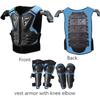 For Height 0.8-1.6M Child Youth Full Body Protect Armor Motocross Armour Vest Skating waistcoat Chest Spine Knee Elbow Guard