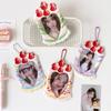 Kawaii Kpop Photocard Holder for 53x85mm PVC Card Protector with Pendant Keychain for Students Girls School Accessories Gift