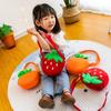 Cute Fruit Kids Plush Bag Strawberry Carrot Crossbody Bag Candy Bag Plush Shoulder Bags  Coin Purse