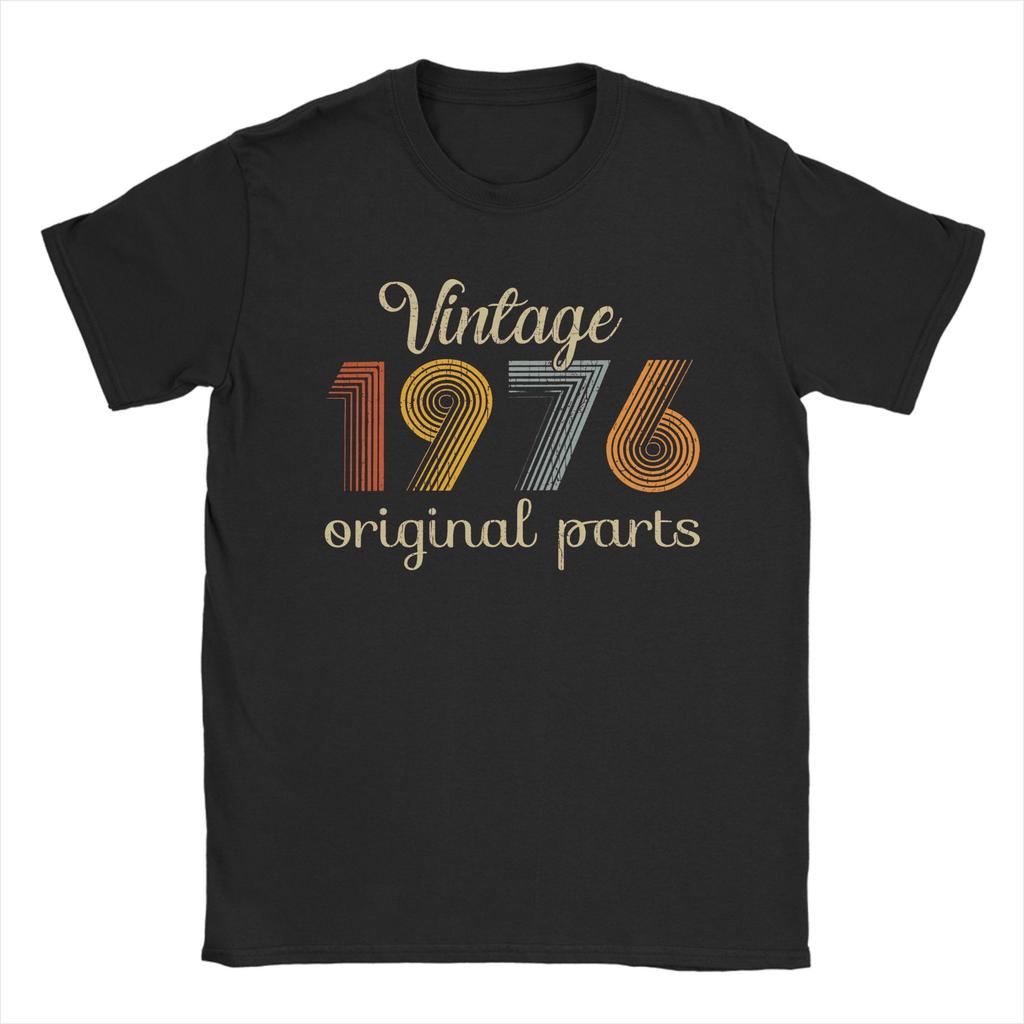 Vintage 1976 Limited Edition T Shirt Beach  Hipster TShirts Unisexs 100 Cotton O Neck Plus Size Tees ShortSleeved Retro Tshirt