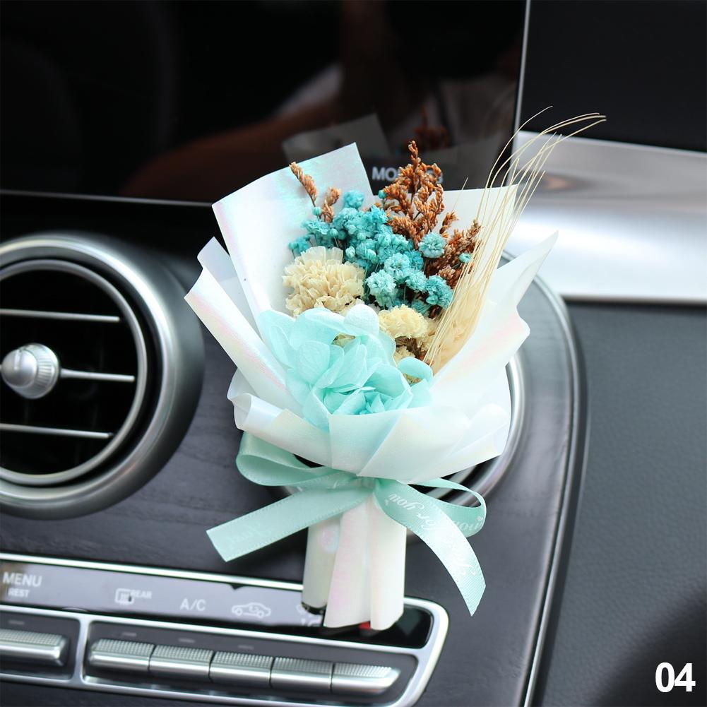 Car Air Outlet Perfume Decoration Immortal Dried Bouquet Small Fresh Air Conditioning Mouth Gypsophila Paniculata Fragrance Clip